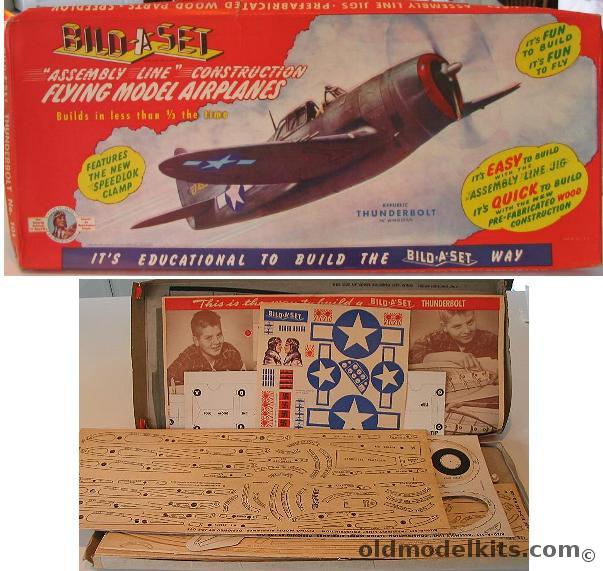 Joe Ott Republic P-47 Thunderbolt Bild-A-Set 36 inch Wingspan, 101 plastic model kit